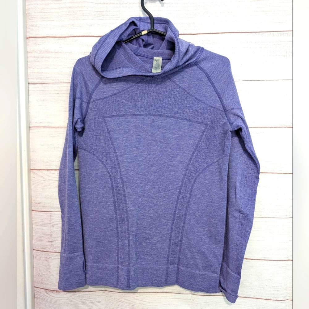 Euc Ivivva/ Lululemon Purple Hooded  Top Size 14 Youth / Woman's Small